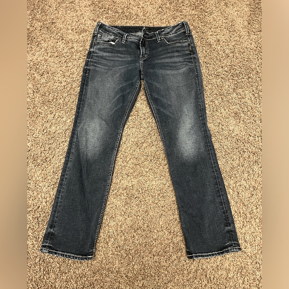 Silver Elyse Straight Jeans